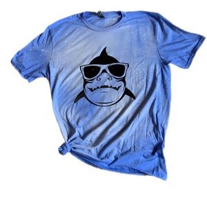 Bleach Dyed Shark Short Sleeve T-Shirt